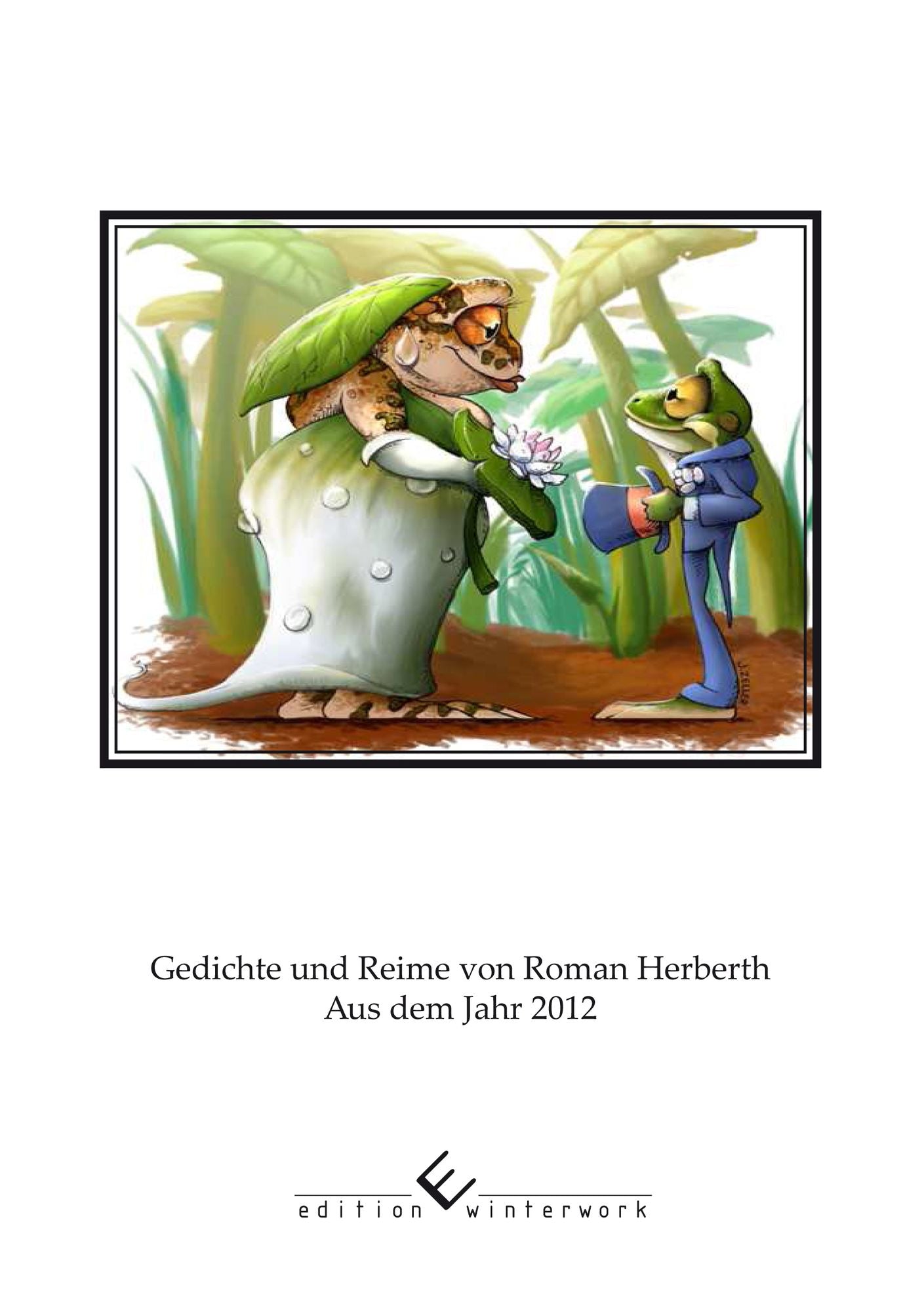 Ein Laubfrosch stürzt sich in den Weiher