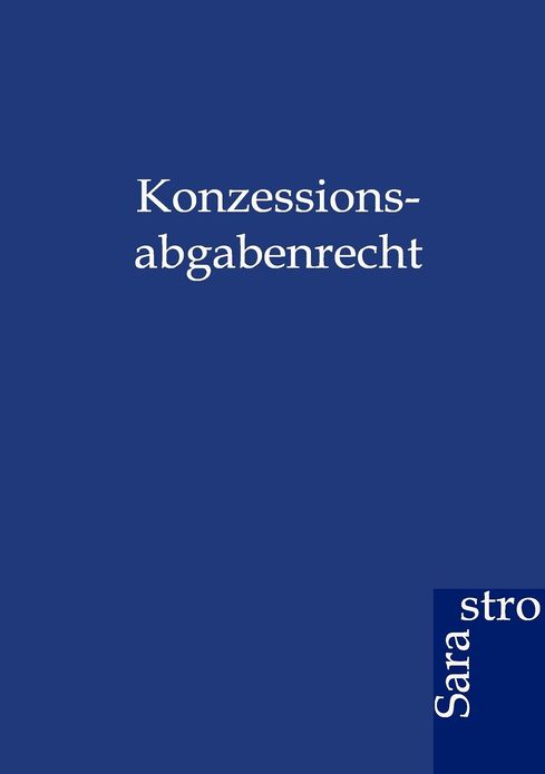 Konzessionsabgabenrecht