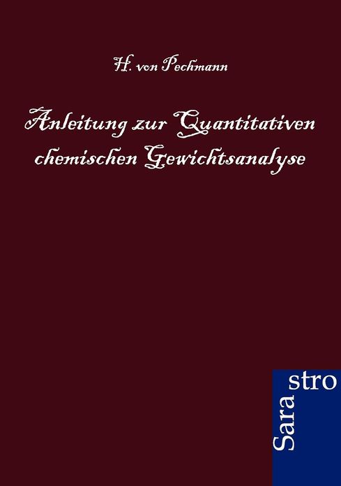 Anleitung zur Quantitativen chemischen Gewichtsanalyse