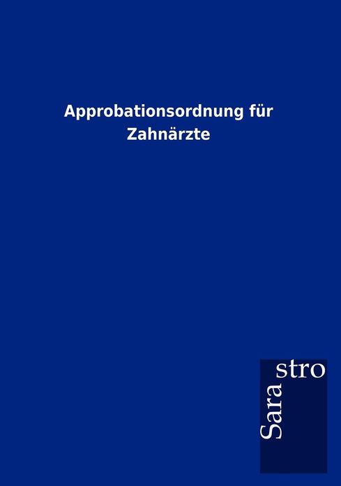Approbationsordnung Fur Zahn Rzte