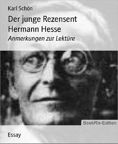 Der junge Rezensent Hermann Hesse: Anmerkungen zur Lektüre