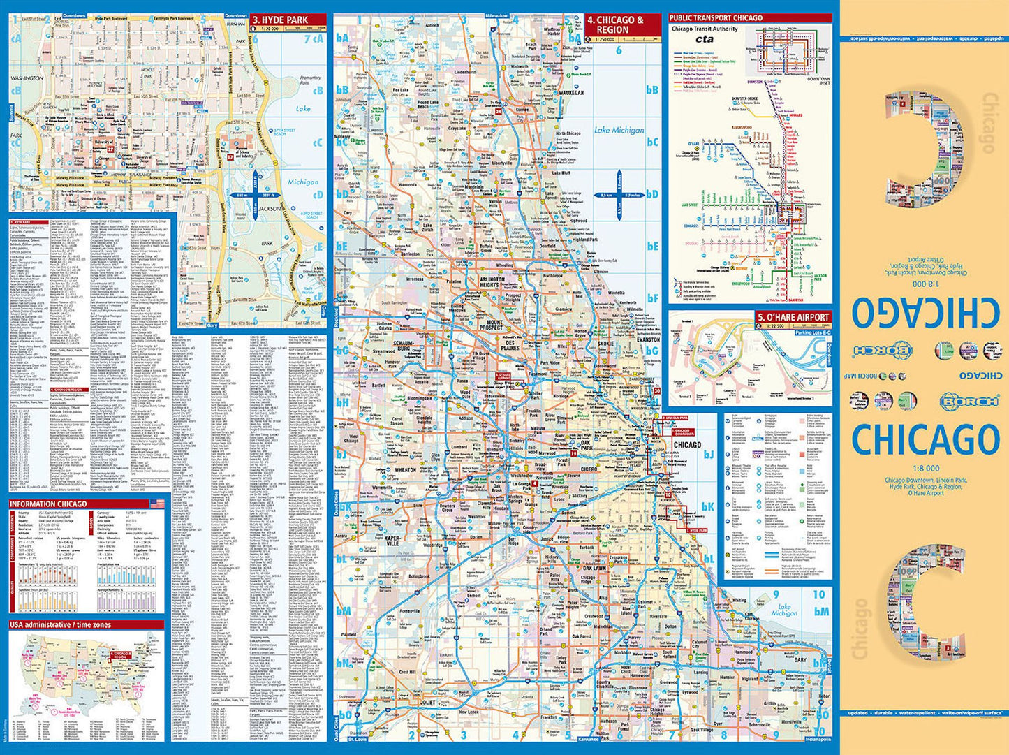 Chicago, Illinois Map