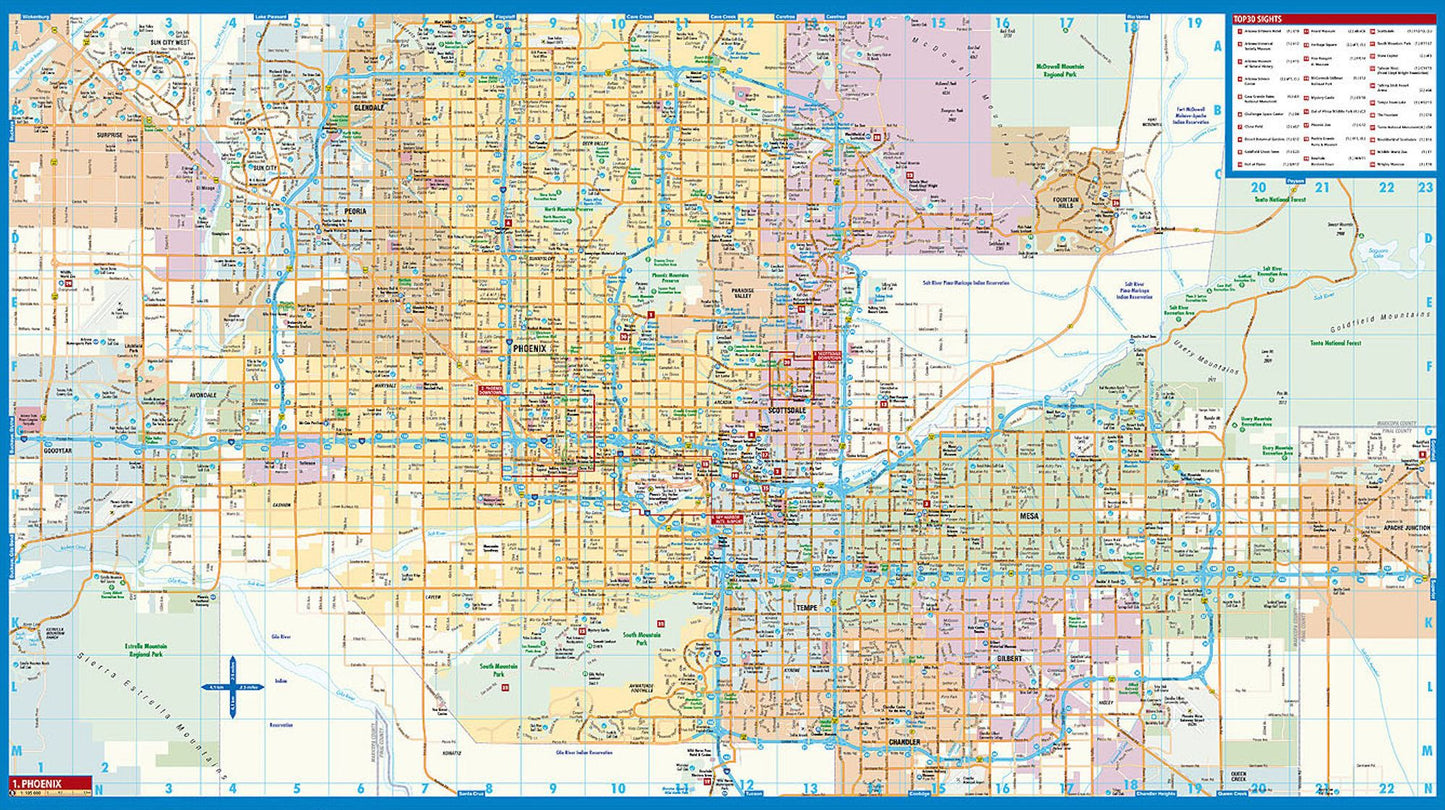 Phoenix, Arizona Map