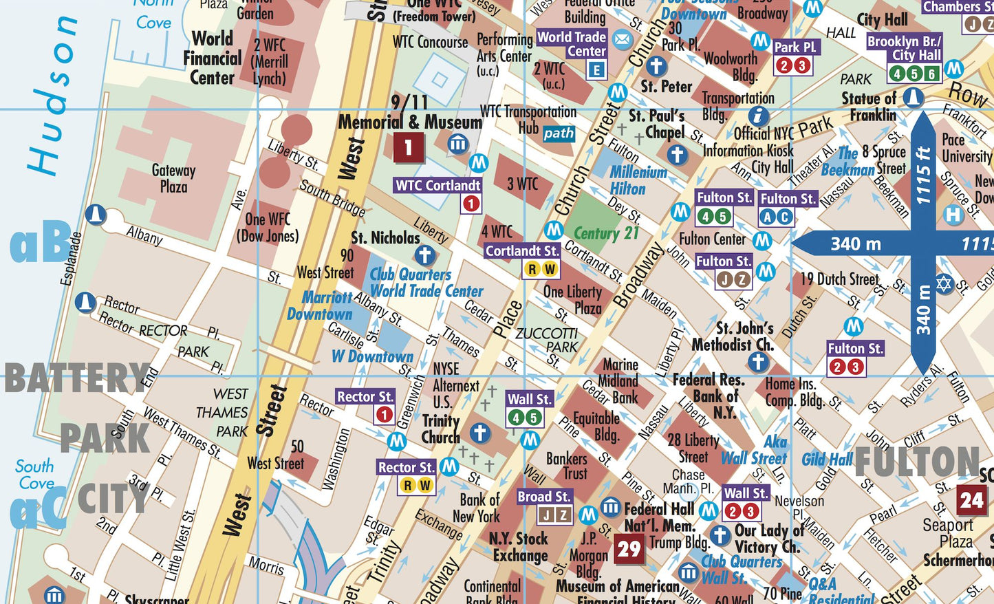 Manhattan, New York Map