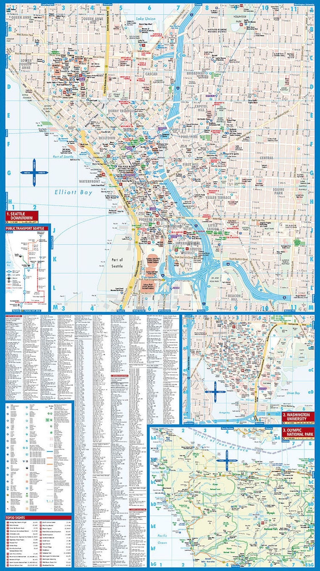 Seattle, Washington Map