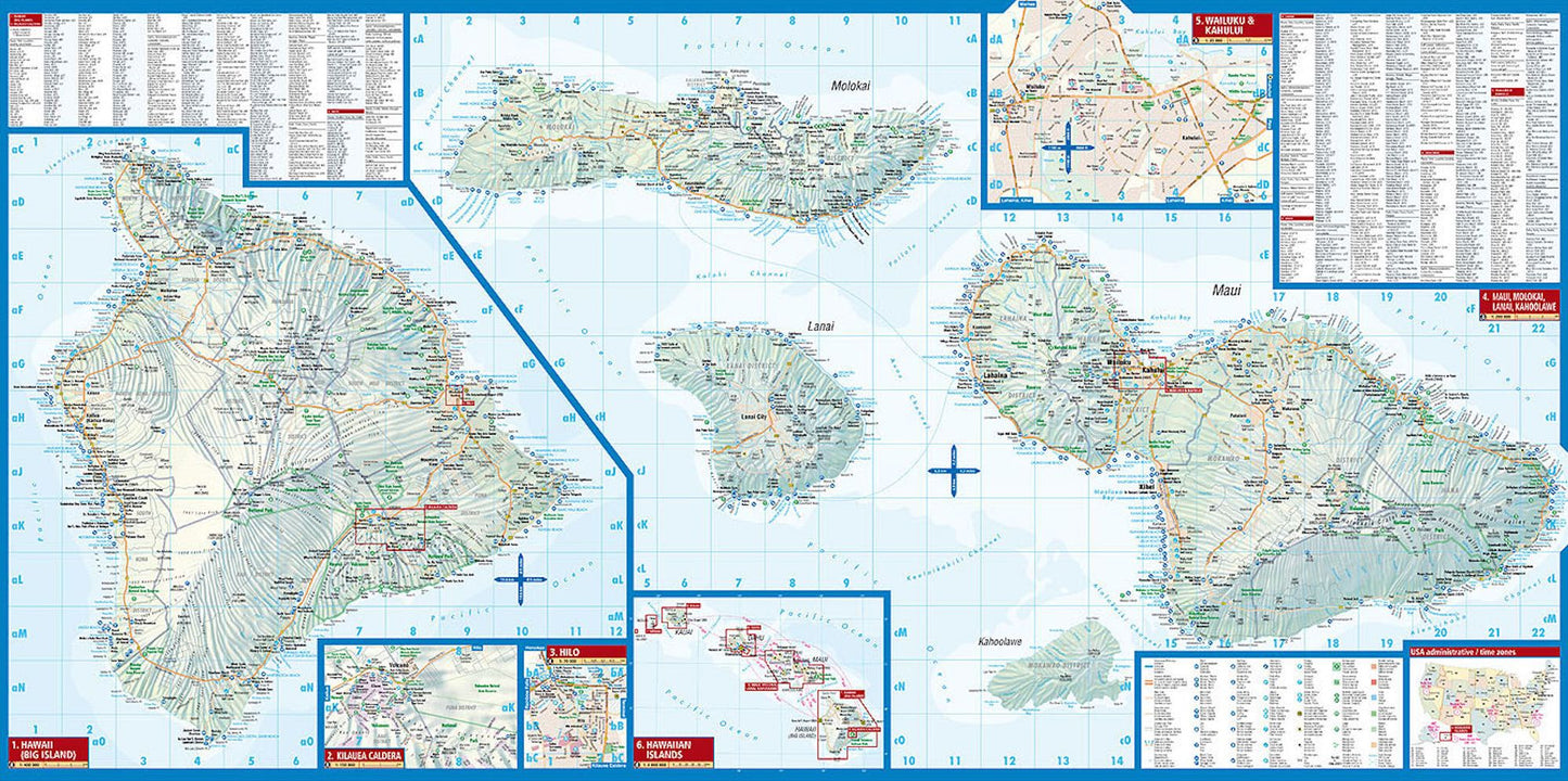 Hawaiian Islands, Hawaii Map