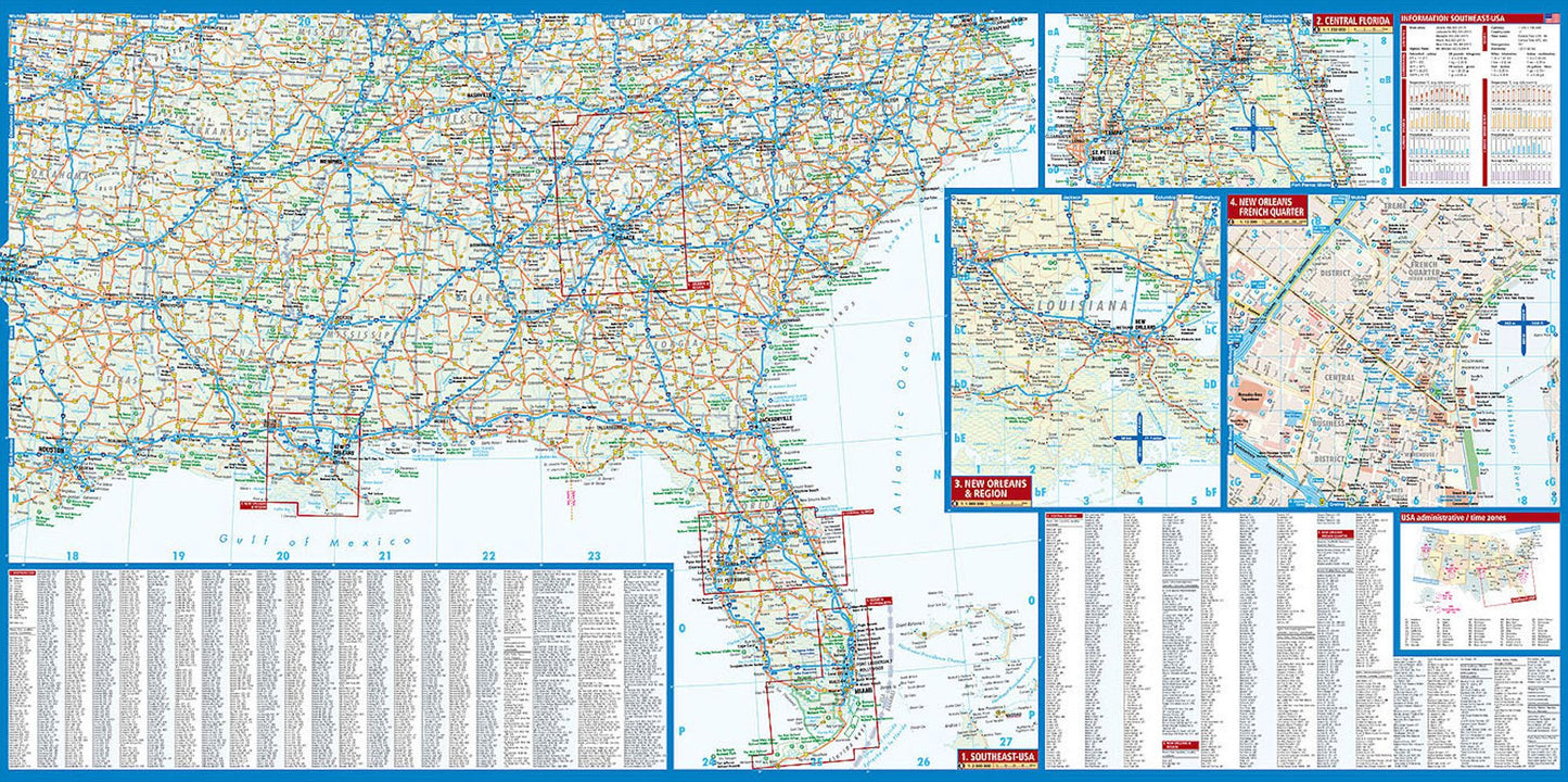 South/USA Florida Map