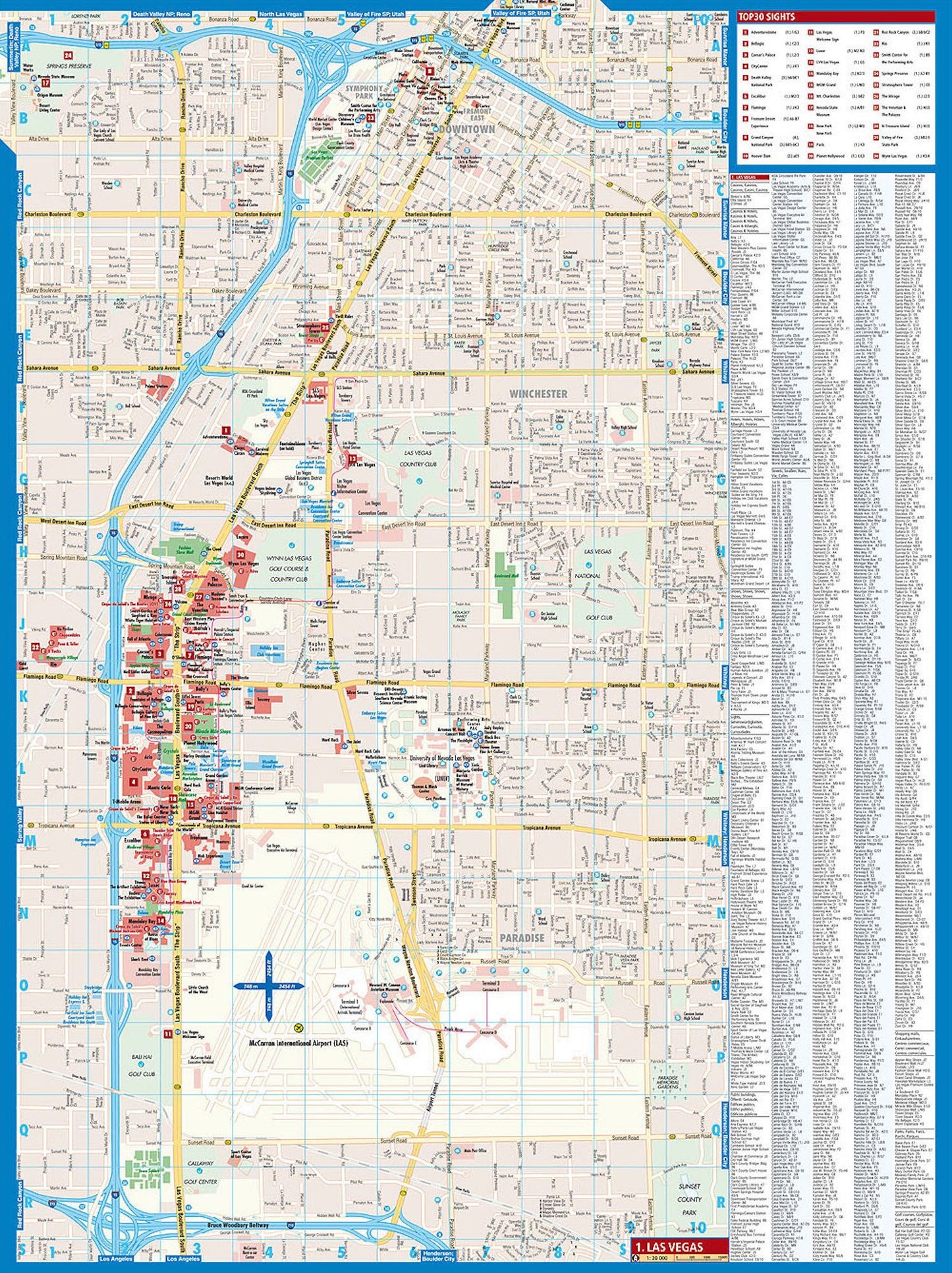 Las Vegas, Nevada Map