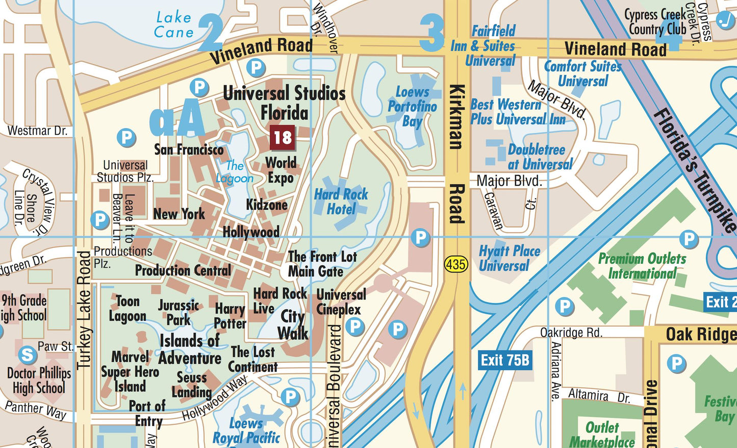 Orlando, Florida Map