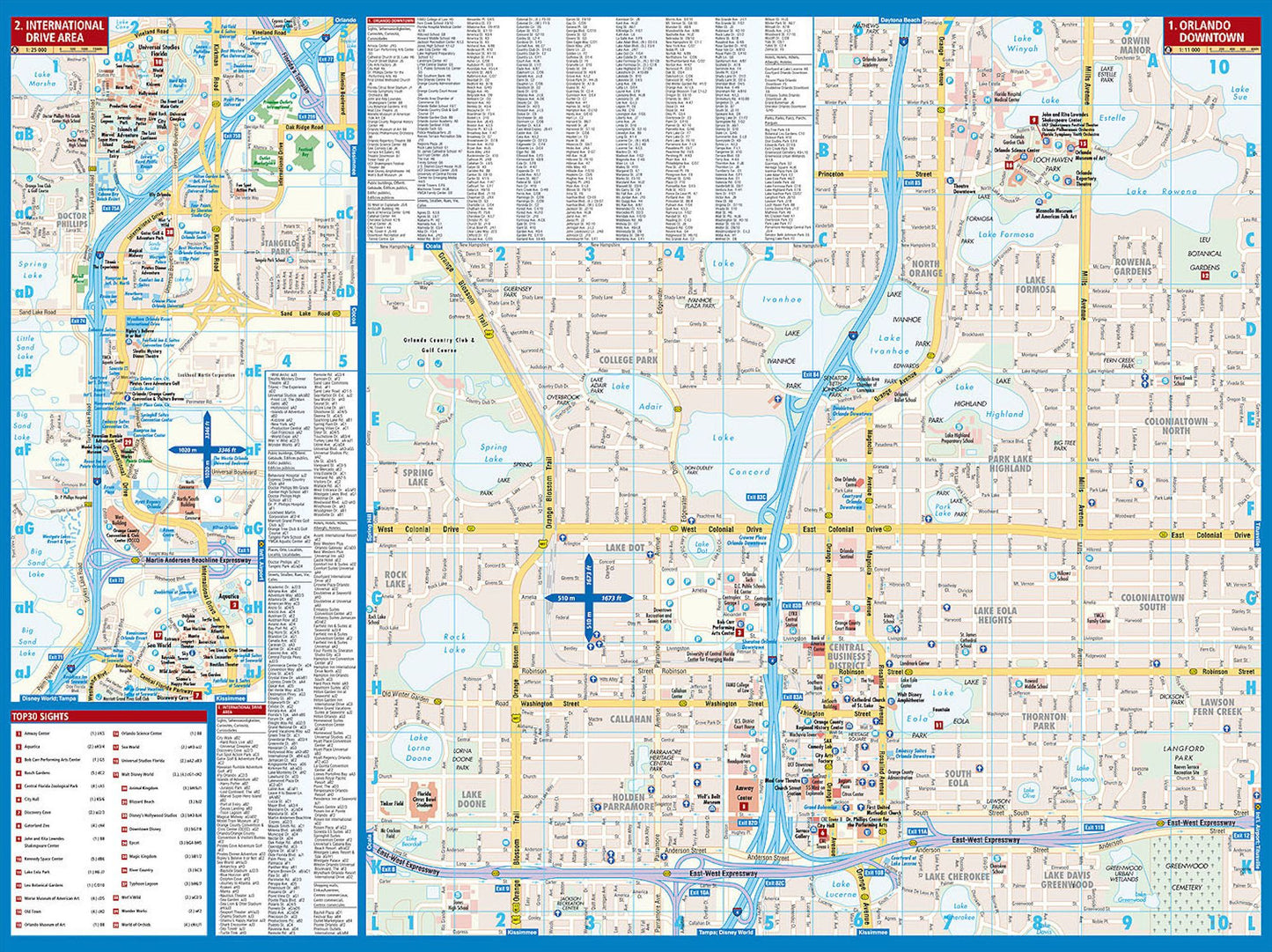 Orlando, Florida Map