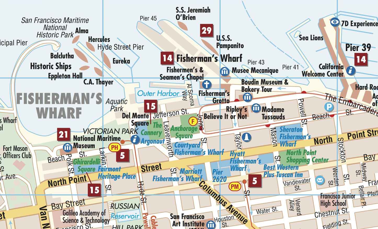 San Francisco, California Map