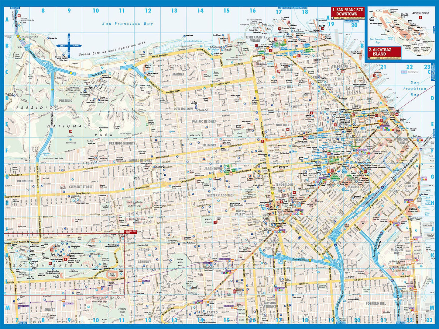 San Francisco, California Map