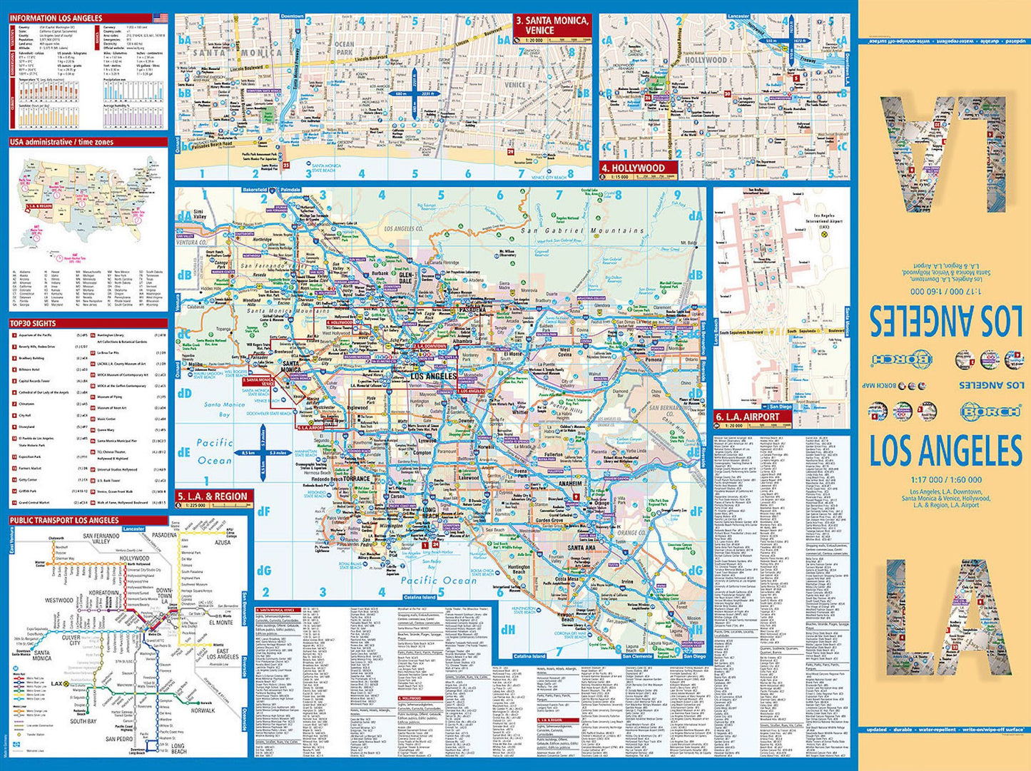 Los Angeles, California Map