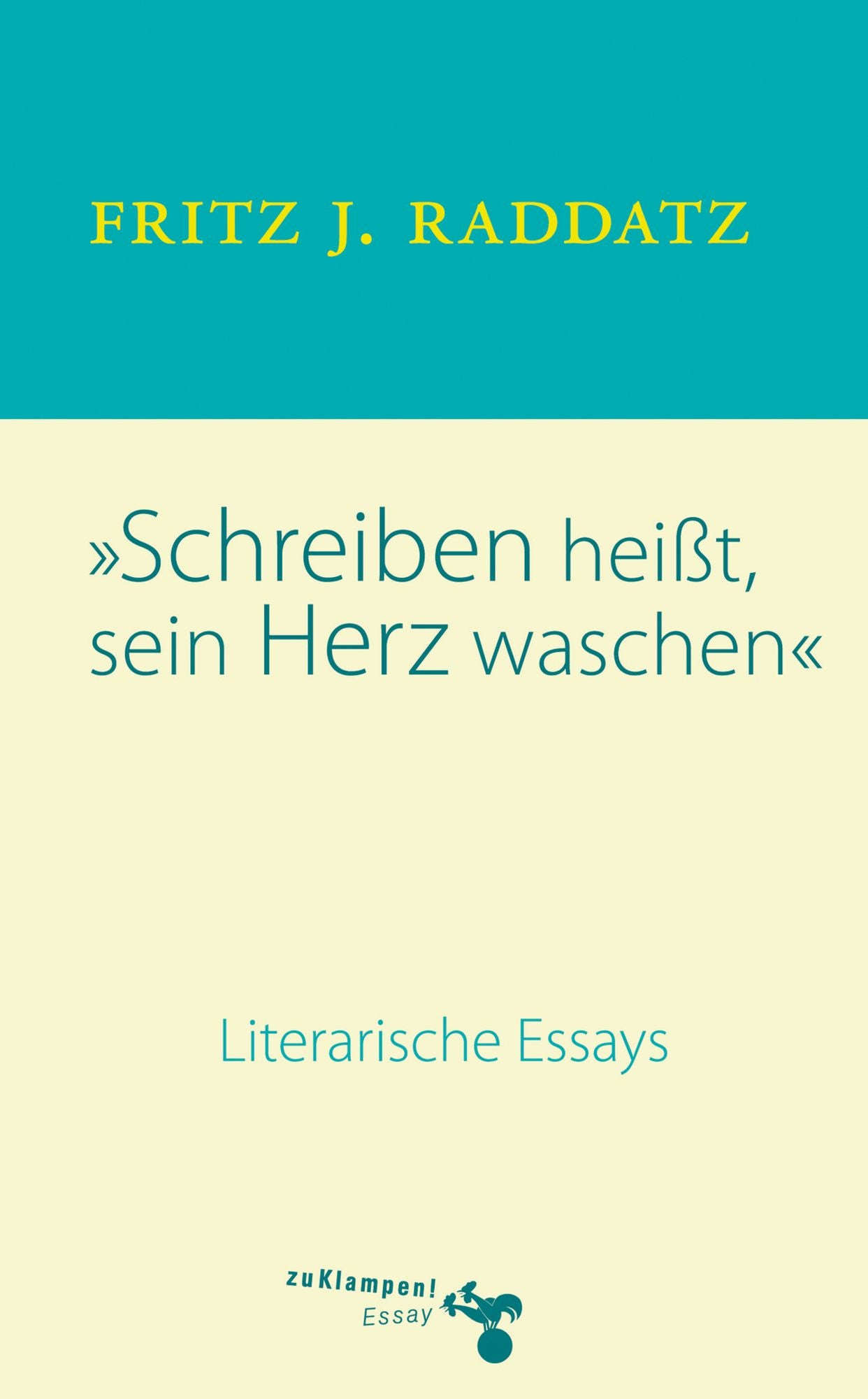 Schreiben heisst, sein Herz waschen: Literarische Essays