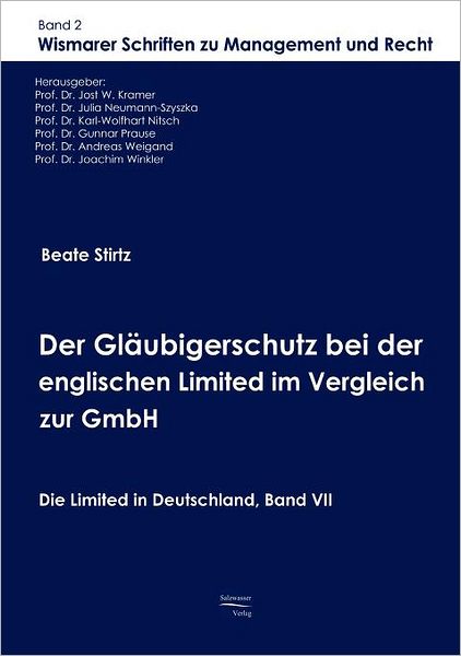 Der Gl Ubigerschutz Bei Der Englischen Limited Im Vergleich Zur Gmbh