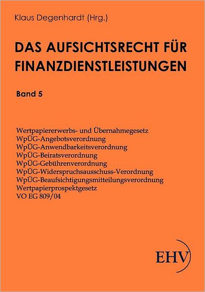 Aufsichtsrecht f r Finanzdienstleistungen