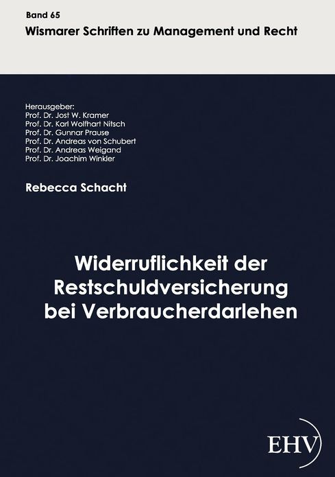 Widerruflichkeit der Restschuldversicherung bei Verbraucherdarlehen