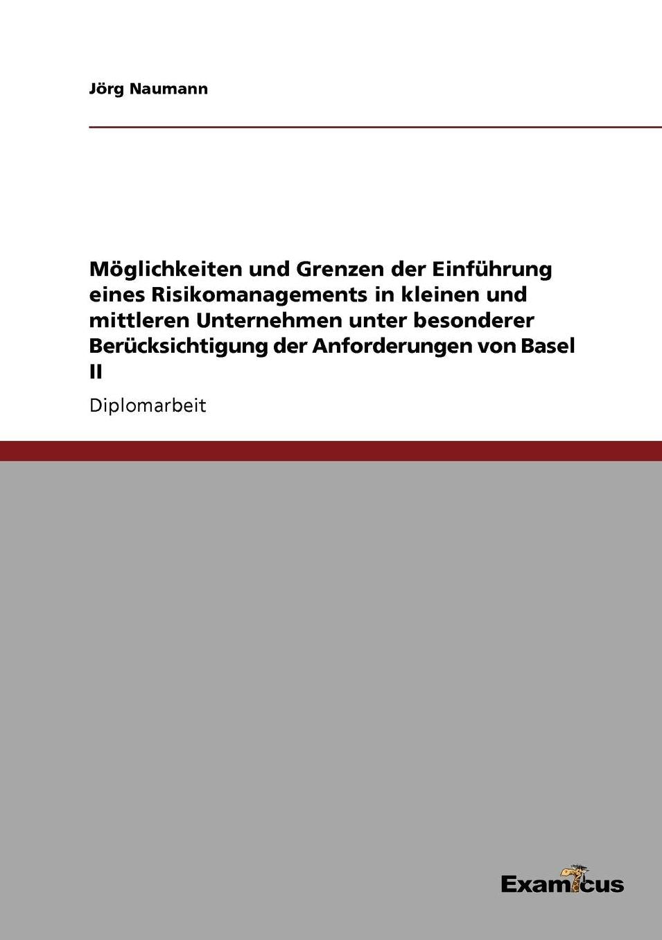 Möglichkeiten und Grenzen der Einführung eines Risikomanagements in kleinen und mittleren Unternehmen unter besonderer Berücksichtigung der Anforderungen von Basel II