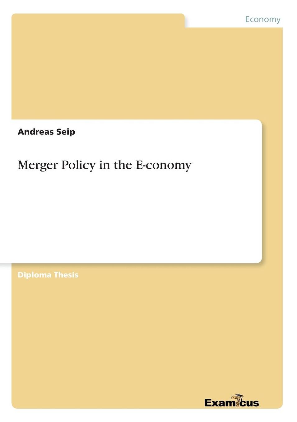 Merger Policy in the E-conomy