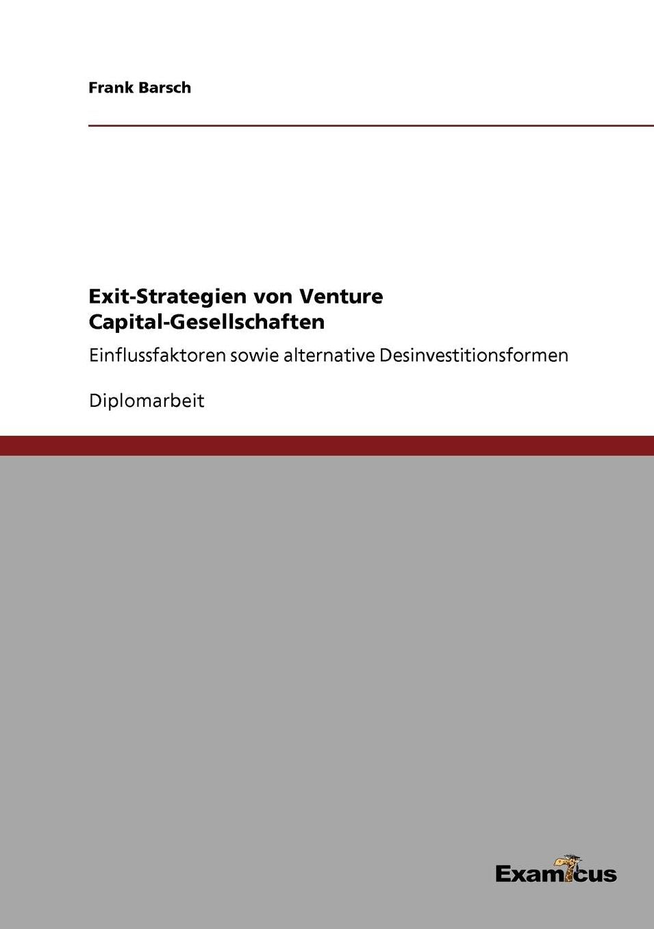 Exit-Strategien von Venture Capital-Gesellschaften