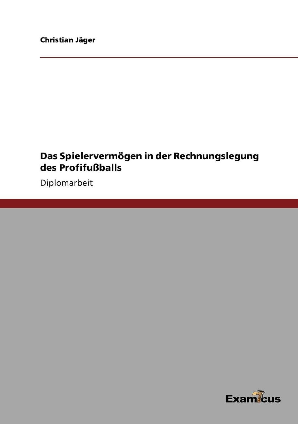 Das Spielervermögen in der Rechnungslegung des Profifußballs