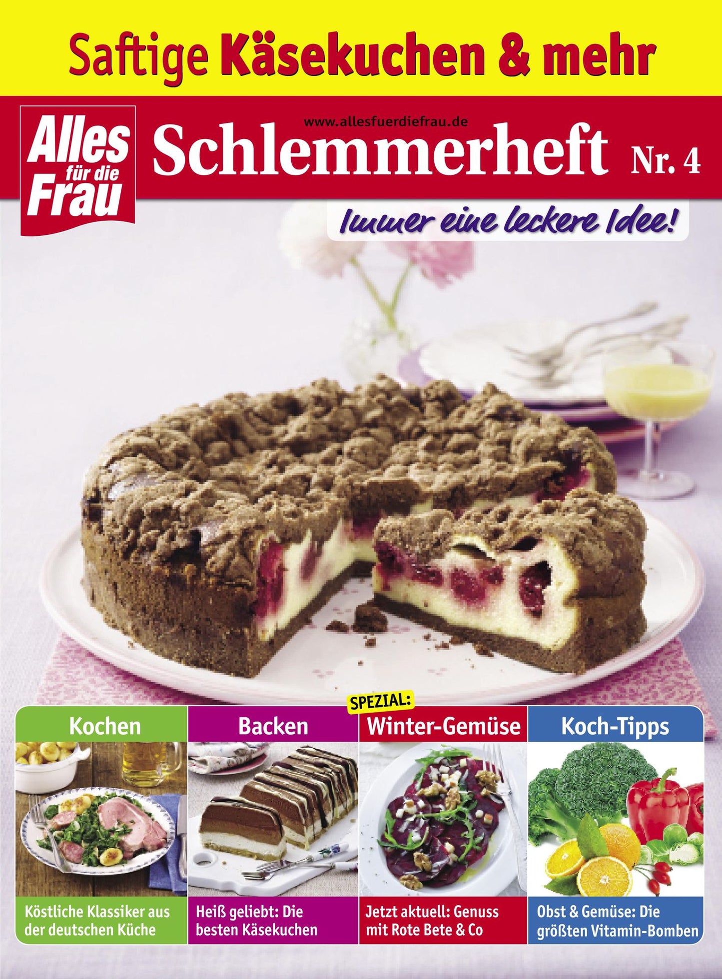 Schlemmerheft Nr. 4: Saftige Käsekuchen und mehr
