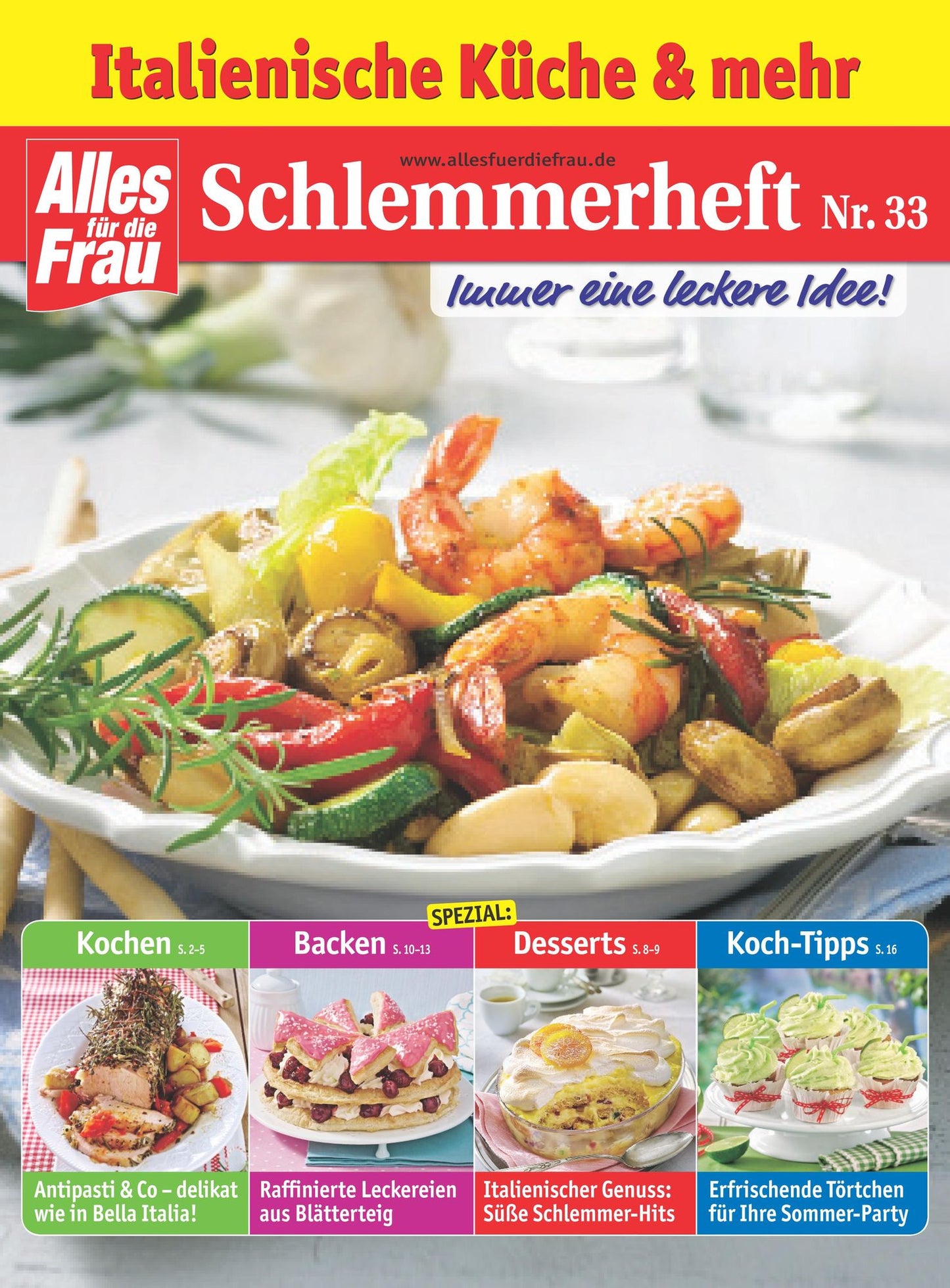 Schlemmerheft Nr. 33: Italienische Küche und mehr