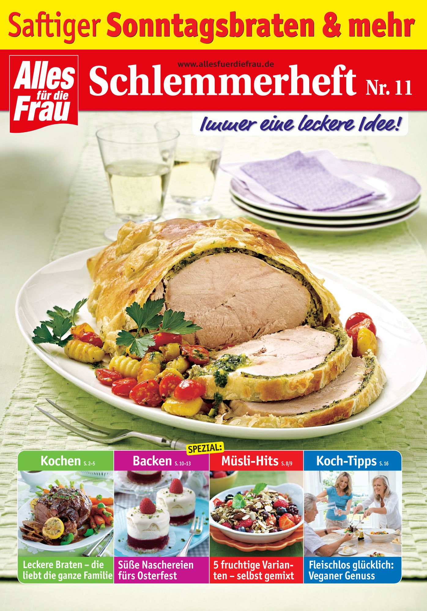 Schlemmerheft Nr. 11: Saftiger Sonntagsbraten und mehr