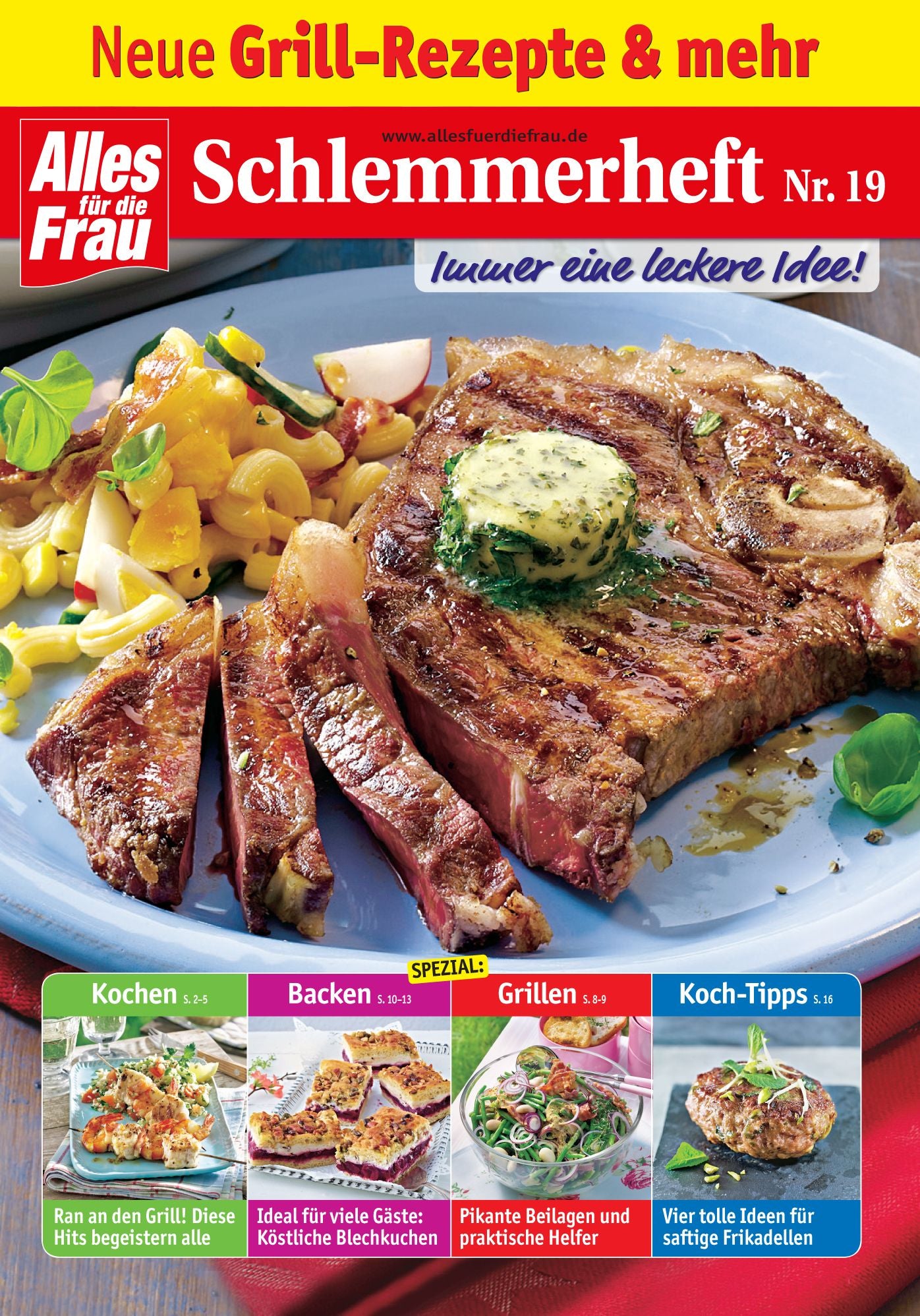 Schlemmerheft Nr. 19: Neue Grillrezepte und mehr