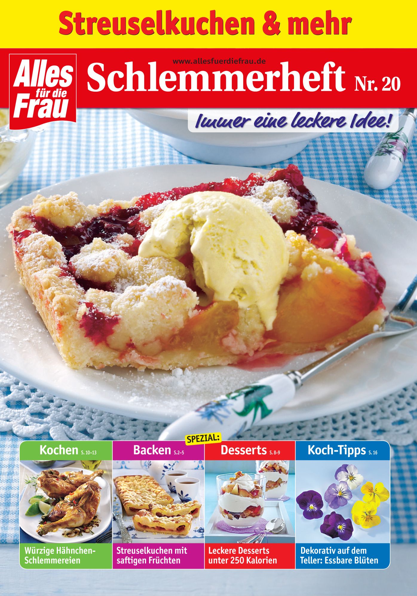 Schlemmerheft Nr. 20: Streuselkuchen und mehr