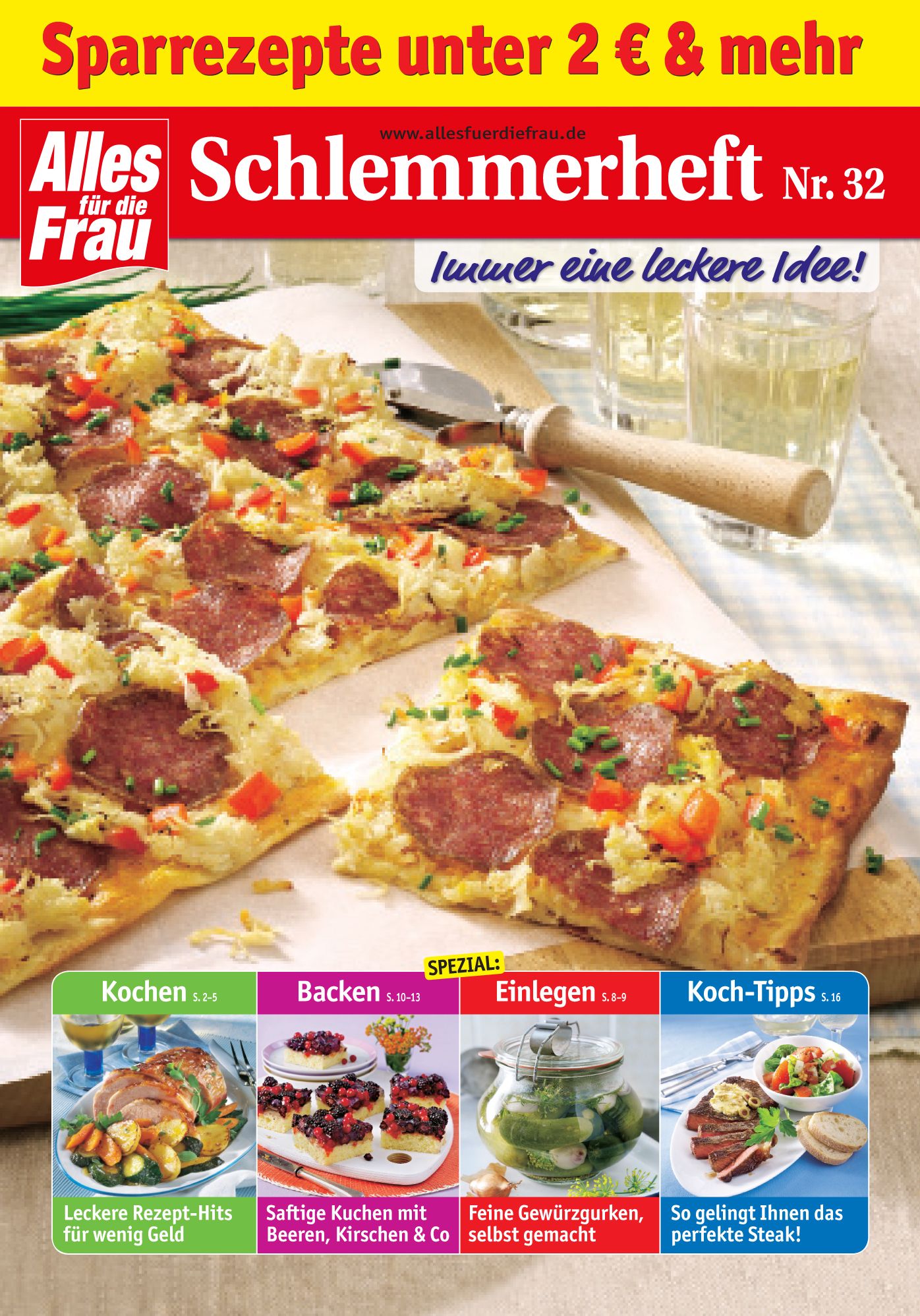 Schlemmerheft Nr. 32: Sparrezepte unter 2 EURO und mehr