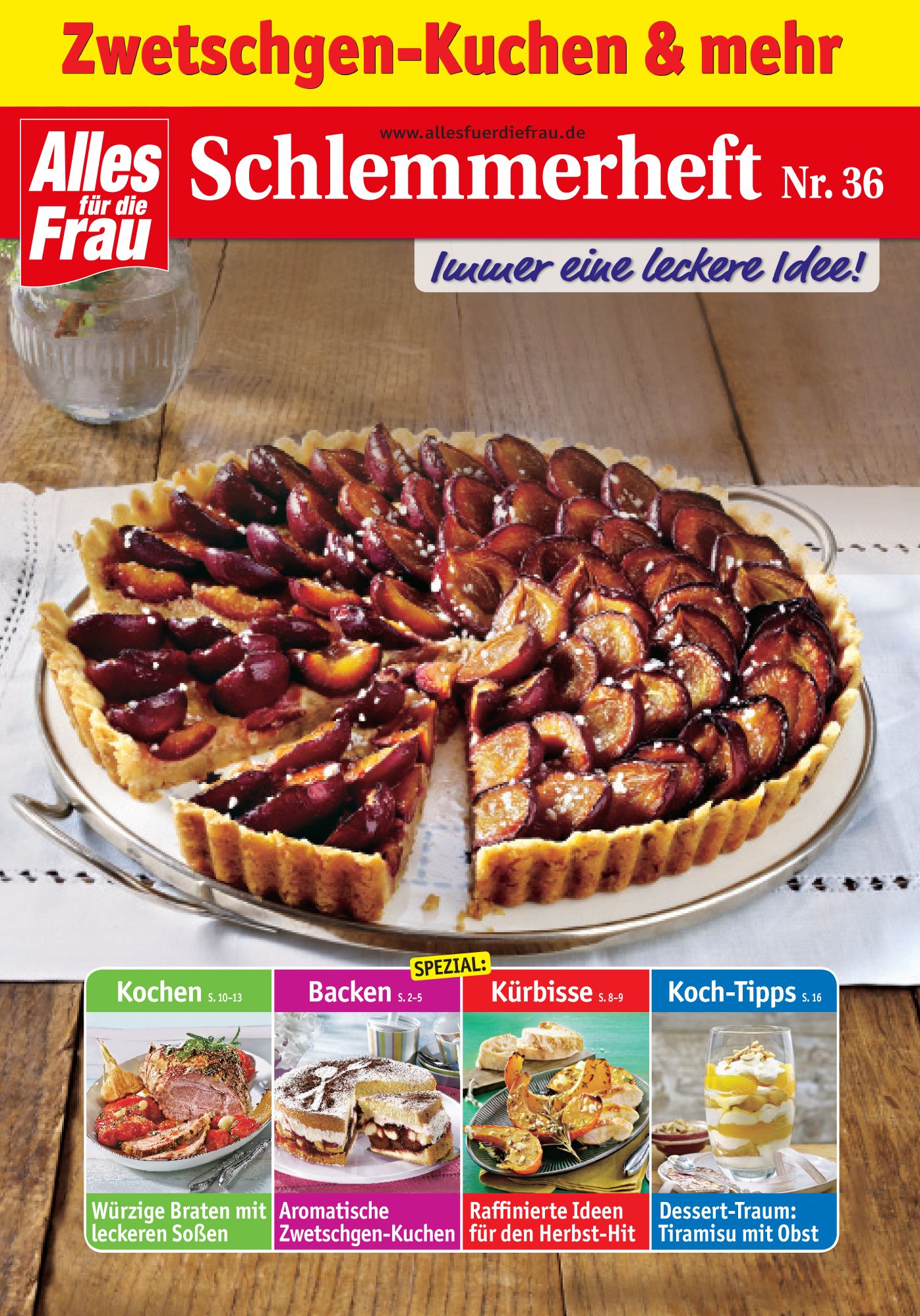 Schlemmerheft Nr. 36: Zwetschgen-Kuchen und mehr