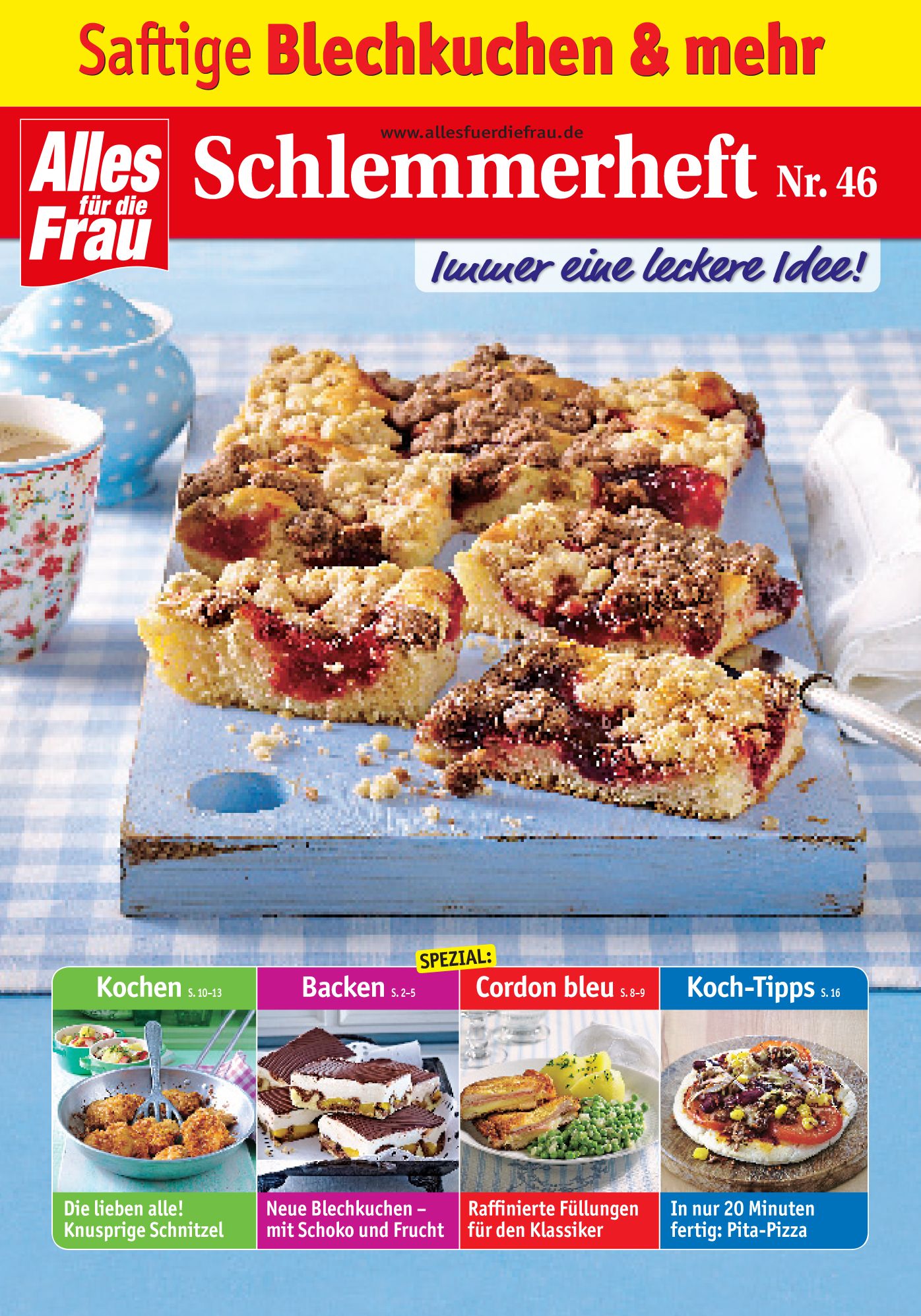 Schlemmerheft Nr. 46: Saftige Blechkuchen und mehr