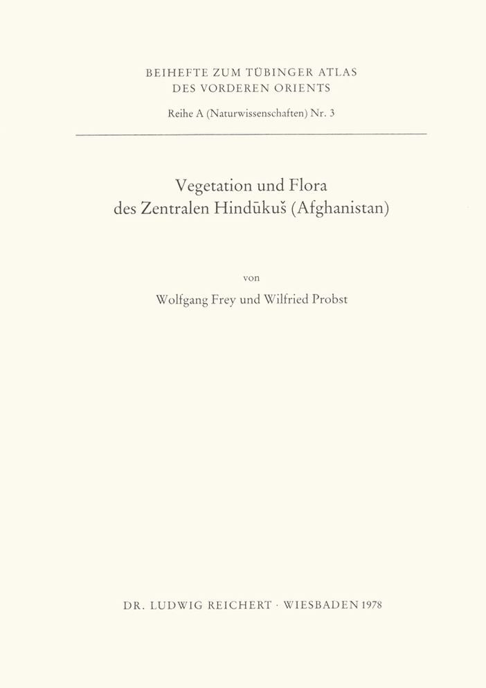 Vegetation und Flora des Zentralen Hindukus (Afghanistan)
