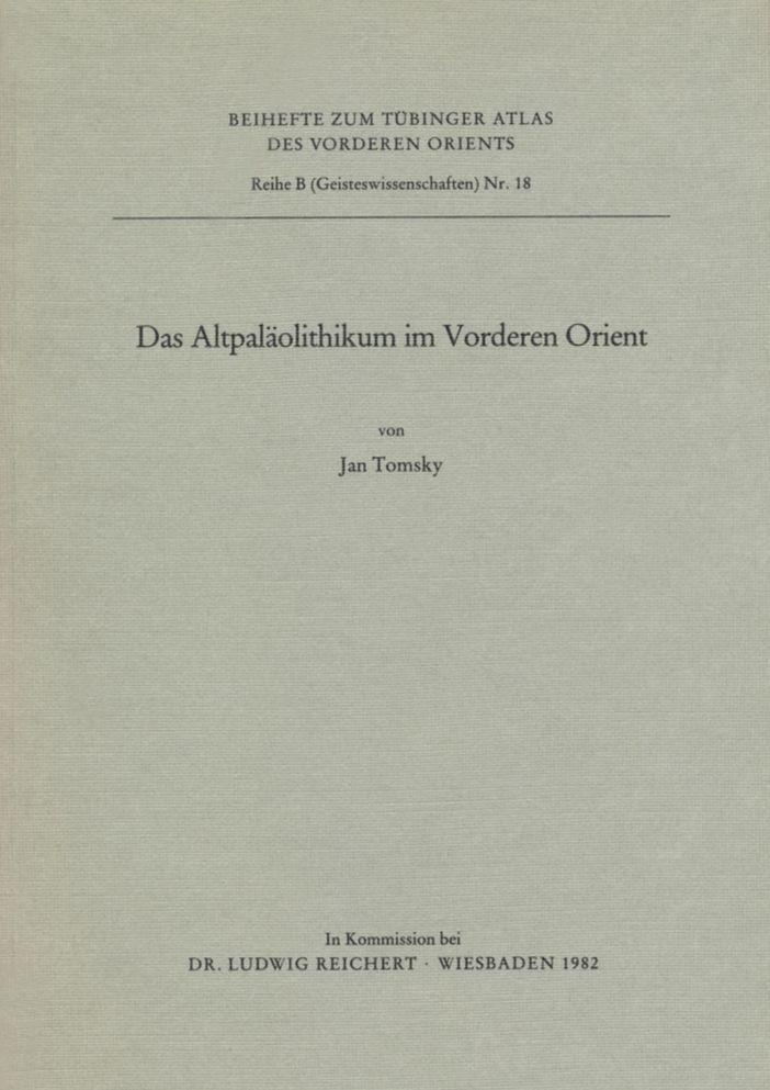 Das Altpalaolithikum im Vorderen Orient