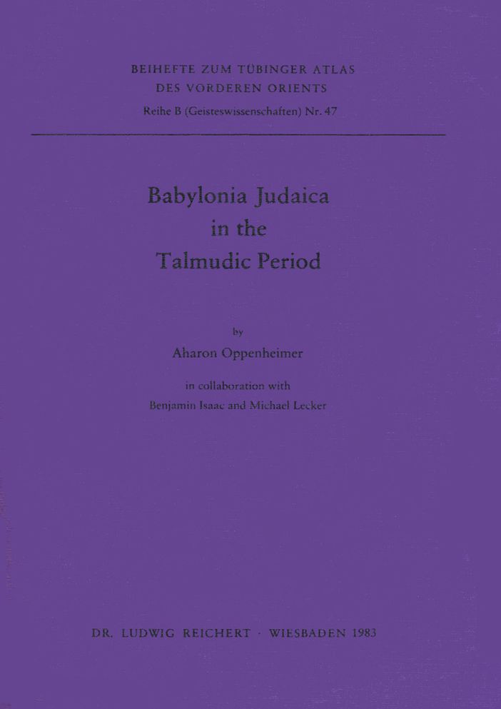 Babylonia Judaica in the Talmudic Period