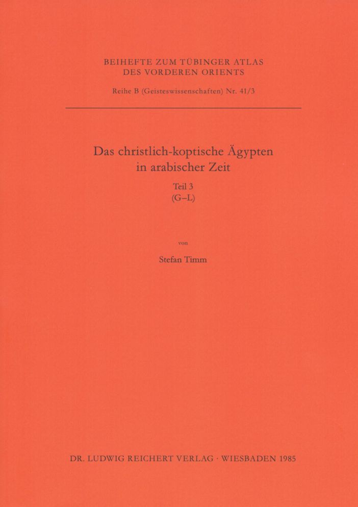 Das Christlich-Koptische Agypten in Arabischer Zeit (Teil 3: G-L): Eine Sammlung Christlicher Statten in Agypten in Arabischer Zeit, Unte