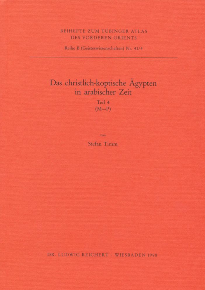 Das Christlich-Koptische Agypten in Arabischer Zeit (Teil 4: M-P): Eine Sammlung Christlicher Statten in Agypten in Arabischer Zeit, Unter Ausschluss