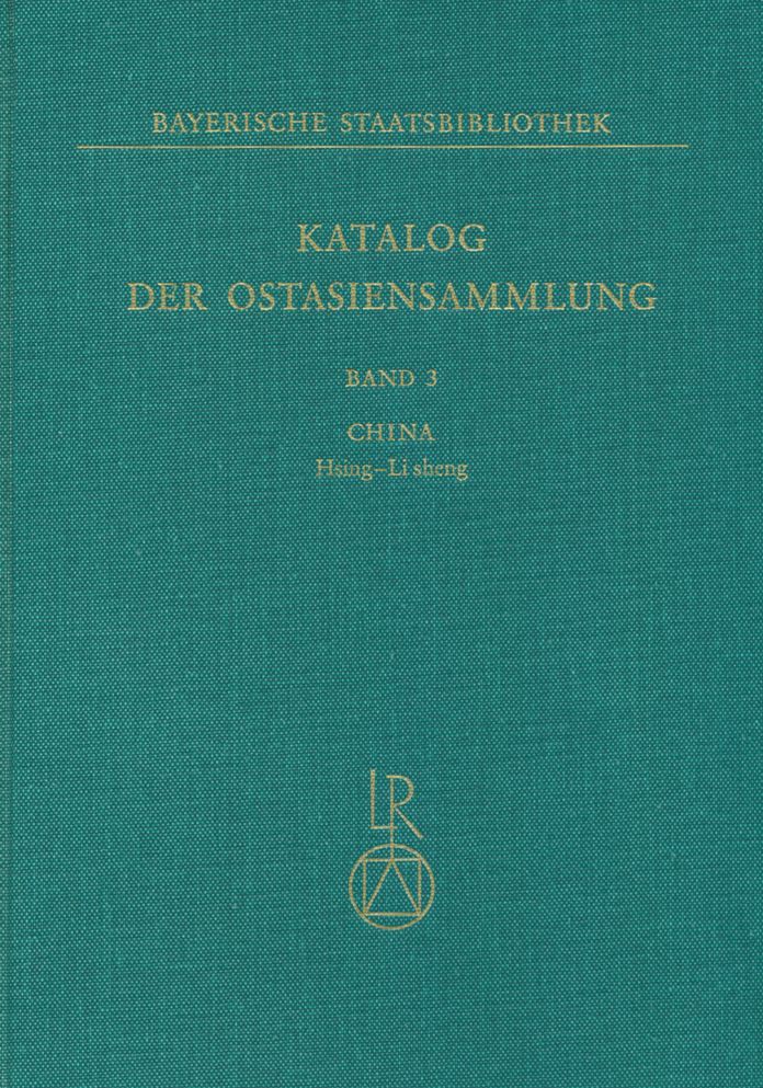 Katalog der Ostasiensammlung, Bd. 3: China, Hsing- Li sheng
