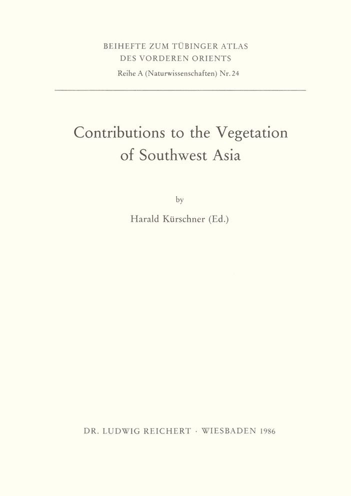 Contributions to the Vegetation of Southwest Asia