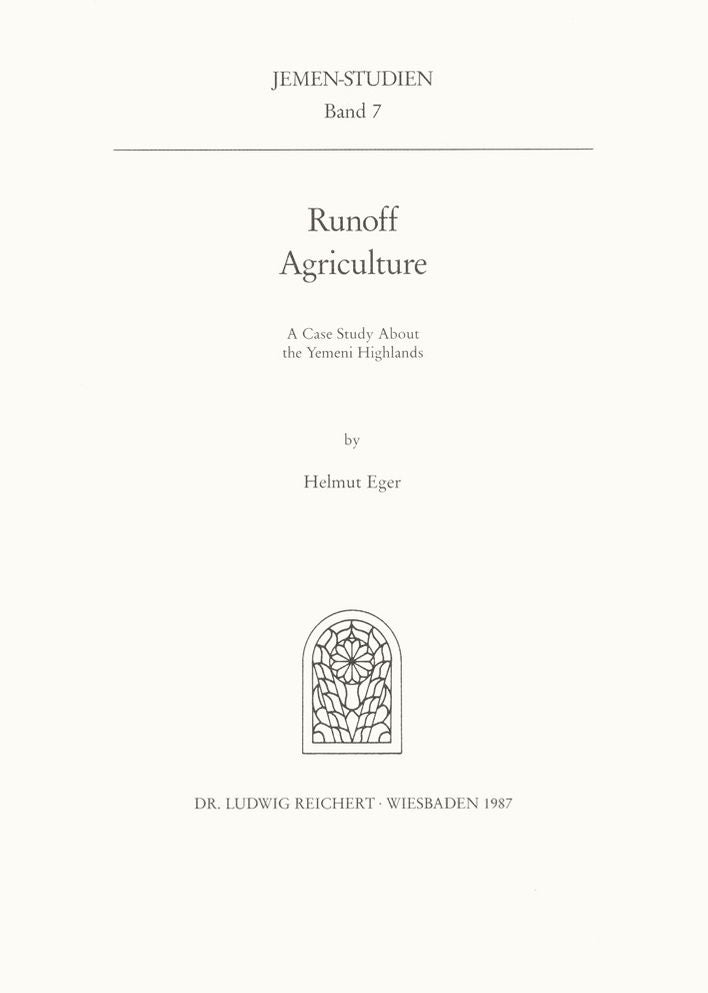 Runoff Agriculture: A Case Study About the Yemeni Highlands