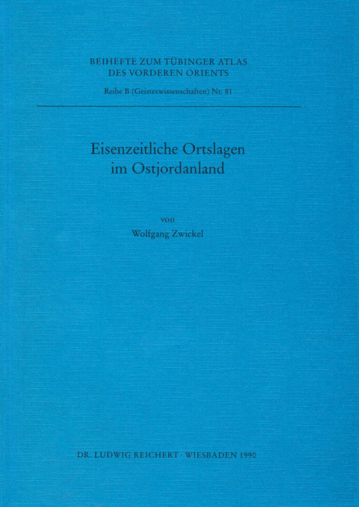 Eisenzeitliche Ortsanlagen im Ostjordanland