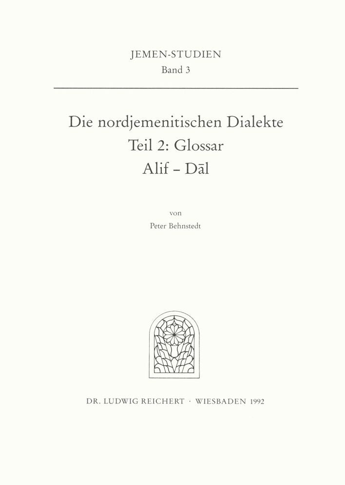 Die nordjemenitischen Dialekte (Glossar): Buchstaben Alif - Dal