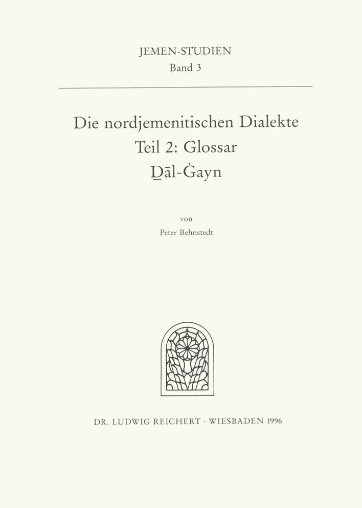 Die nordjemenitischen Dialekte (Glossar): Buchstaben Dal-Ghayn