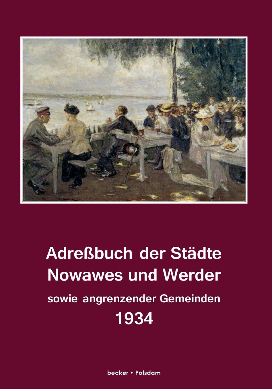 Adressbuch Der Stadte Nowawes Und Werder Fur 1934