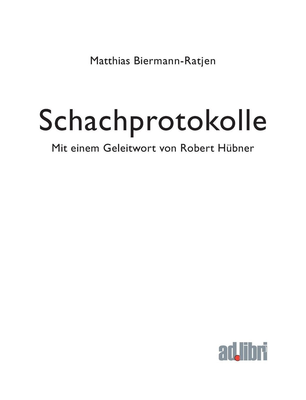 Schachprotokolle