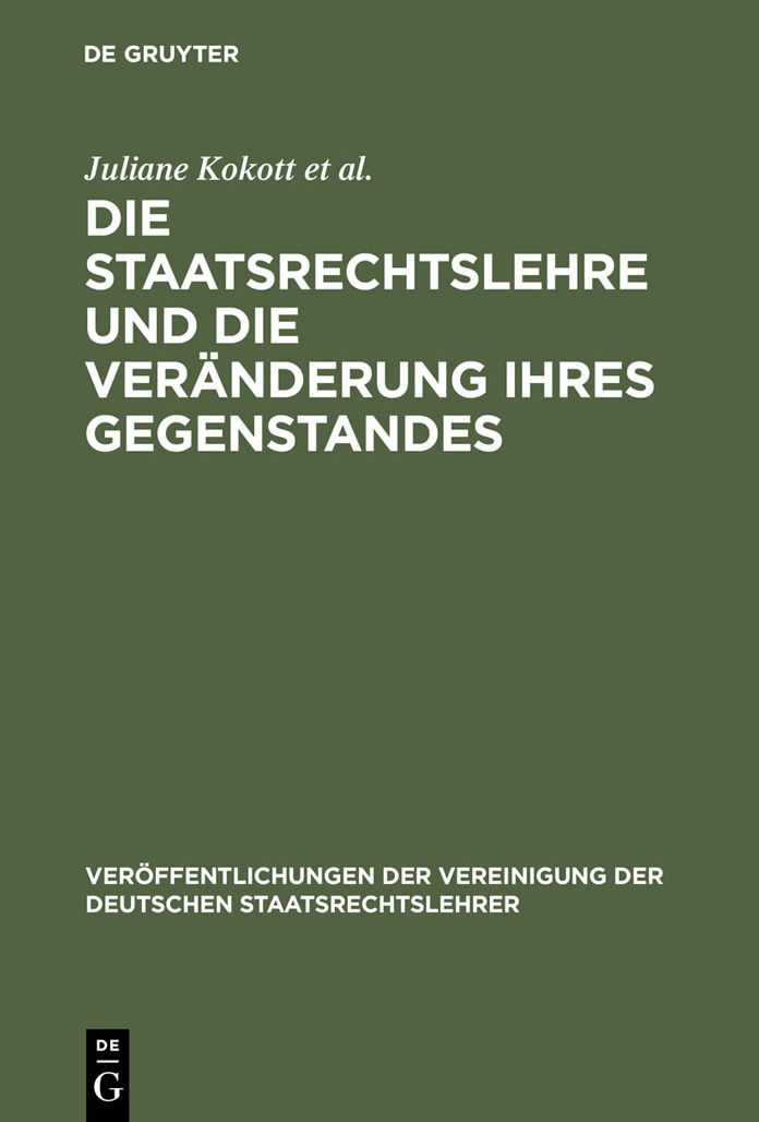 Die Staatsrechtslehre und die Veranderung ihres Gegenstandes. Gewahrleistung von Freiheit und Sicherheit im Lichte unterschiedlicher Staats- und Verfassungsverstandnisse. Risikosteuerung durch Verwaltungsrecht. Transparente Verwaltung - Konturen...: Beric