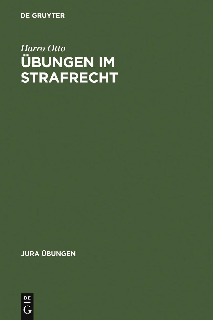 Ubungen im Strafrecht