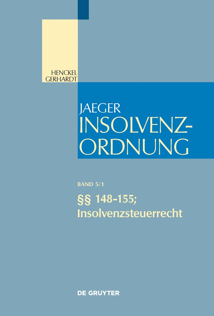 148-155; Insolvenzsteuerrecht