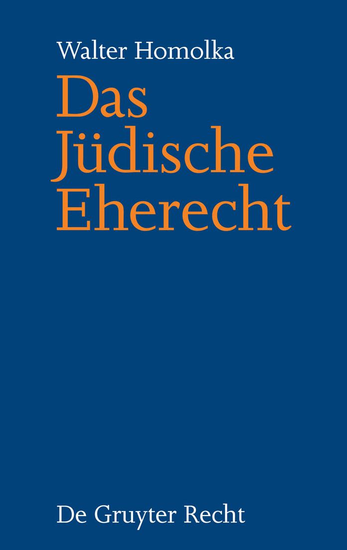 Das Judische Eherecht